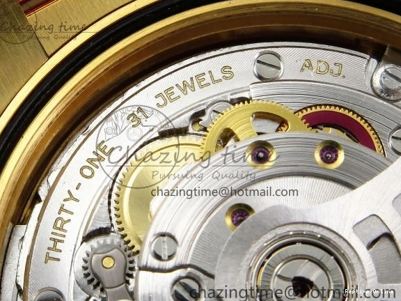 1225 WrinkleFree DayDate 40 228238 ARF 904L Steel YG Crystal Diamonds Bezel on President Bracelet VR 1550